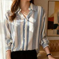 Casual Fashion Striped Long-sleeve Shirt