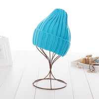 Lovers knitted hat candy color