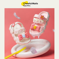 Cheerful Mario Children's Women's Summer Children Non-slip Parent-child Princess Sandals