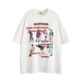 Men's Printed Loose Pure Cut-sleeve Top