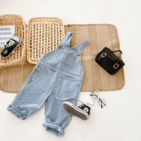 New Children's Overalls Western Style Loose Denim