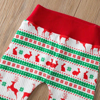 Christmas three-piece long-sleeved romper jumpsuit