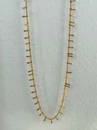 Gold-plated Titanium Steel Vintage Tassel Diamond Piece Waist Chain