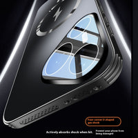 Simple Solid Color Magnetic Belt Lens Protector Phone Case