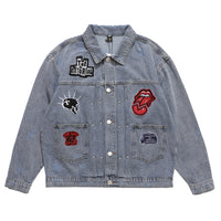 Loose Washed-out Worn Jeans Punk