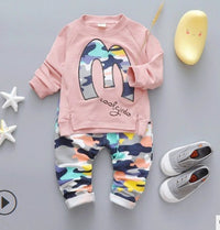 Cotton sweater children's suit