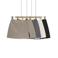 High-waisted Figure-flattering A-line Skirt With A Stylish Slit
