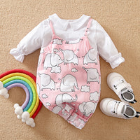 Baby Casual Jumpsuit Fake Two Pieces Jumpsuit
