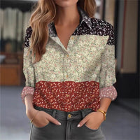 Fashionable Casual Long-sleeve Womens Blouse Versatile And Loose-fitting
