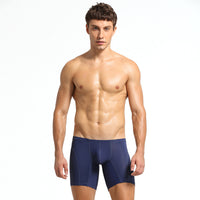 Men's Extended Underwear Ice Silk Solid Color Anti-wear