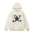 Velvet Padded Hooded Sweatshirt Loose Design