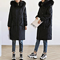 Winter Cotton-padded Coat For Curvy Women Up To 200 Lbs
