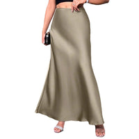 Satin Skirt For Spring And Summer