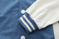 Boys' Fashionable Simple Letter Jacket Pants Suit