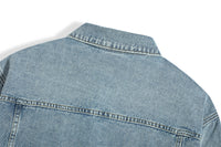 Hip Hop High Street English Letters Patterned Denim Jacket