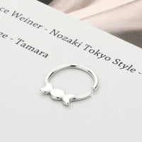 Ladies Bohemian Moon Separated By Nose Ring