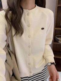 Simple Loose Small Baseball Jacket