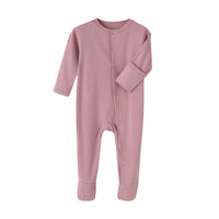 Baby Jumpsuit Rib Long Sleeve Romper