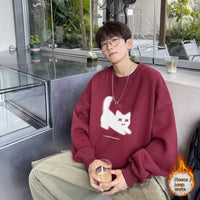 Men's Retro Loose Casual Round Neck Sweater