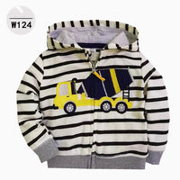 Children's hooded zippered hoodie