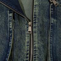 American Style Old Gradient Color Denim Jacket