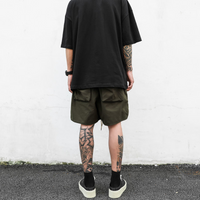 Men's Washed Military Green Work Shorts