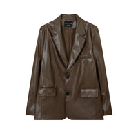 Men's Loose European And American Style Street Autumn And Winter Ruoshuai Motorcycle Clothing Leather Coat