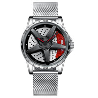 Motorcycle Engine Brake Caliper Watch For Men, Car Wheel Hub Dial