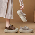 Not Tired Feet Casual Platform Women's Shoes Solid Color