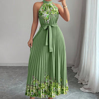 Women's Fashionable Printed Pleated Dress
