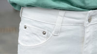 Black slim high waist cropped pants