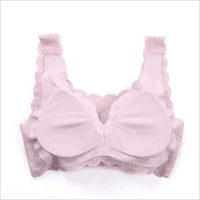 Japanese Sloggi Full Lace Underwear Defen An Gathered Wireless Sexy Beauty Back Anti-drooping Yoga Bra