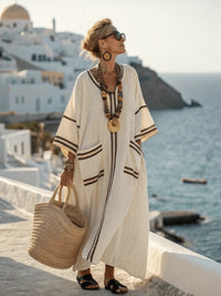 Elegant Resort-Style Plus-Size Loose And Comfortable Casual Dress