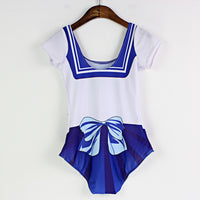 Digital Printed Sleeved One Piece Swimsuit