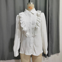 Womens Layered Design Long Sleeve Shirt