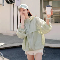 Versatile Breathable Thin Hooded Loose-fit Minimalist