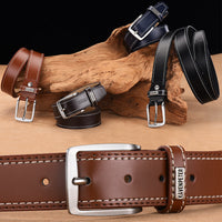 Men's Simple And Versatile Leather Cowhide Belt
