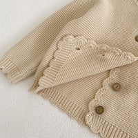 All-match Men And Women Baby Children's Round Neck Handmade Top