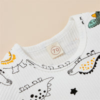Children's Printed Shorts Two-piece Set