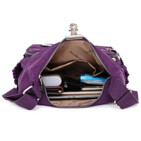 Nylon Womens Water-resistant Crossbody Bag