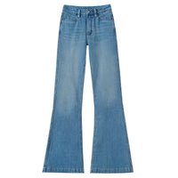 Micro High Waist Slim Slimming Light Color Stretch Long Jeans