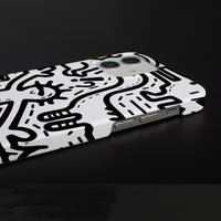 Black Line Graffiti Phone Case Ultra-thin