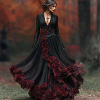 New Autumn American-Style Fashionable Halloween Dress With Digital Print