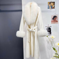 Autumn And Winter Fur Coat Wool Double-sided Coat Women's Long
