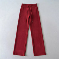 New Winter Fleece-lined, Extra-thick Warm Casual Straight-leg Pants