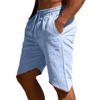 Men's Linen Loose Beach Casual Shorts