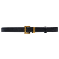 Women's High-grade Soft Fashion All-match Leather Pin Buckle Black Wide Belt