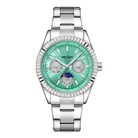 Lunar Phase Business Steel-Strap Waterproof Quartz Men's Watch