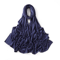 56 Colors Solid Color Modal Scarf Small Size Monochrome Jersey Veil Mercerized Cotton Scarf