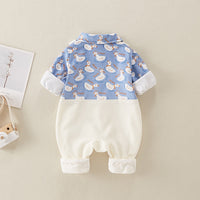 Fake Two-piece Suspender Jumpsuit Newborn